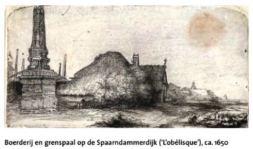 20190511-HD Rembrandt Boerderij en grenspaal op de Spaarndammerdijk